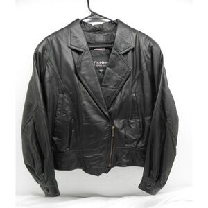 Vintage Wilsons Leather Thinsulate Cropped Moto Jacket Women Size Med